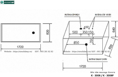 Bồn tắm massage Govern K - 3008 / K - 3008P (Bồn tắm Massage, sục khí, đèn đa sắc / ngọc trai)
