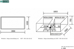 Bồn tắm massage Govern K - 8013 (Bồn tắm Massage, sục khí, đèn led)