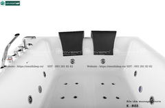 Bồn tắm massage Govern K - 8155 (Bồn tắm vuông massage, sục khí, đèn led)
