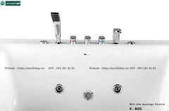 Bồn tắm massage Govern K - 8155 (Bồn tắm vuông massage, sục khí, đèn led)