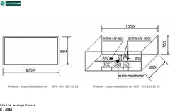 Bồn tắm massage Govern K - 8188 (Bồn tắm Massage, sục khí, đèn led)