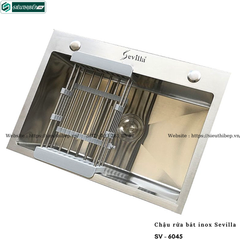 Chậu rửa bát Sevilla SV - 6045 (Inox - 1 hộc)