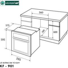 Lò nướng Kaff KF - 901 (60 Lít - Âm tủ)