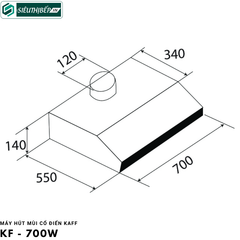 Máy hút mùi Kaff KF - 700W (Cổ điển)