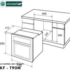 Lò nướng Kaff KF - T90M (66 Lít - Âm tủ)