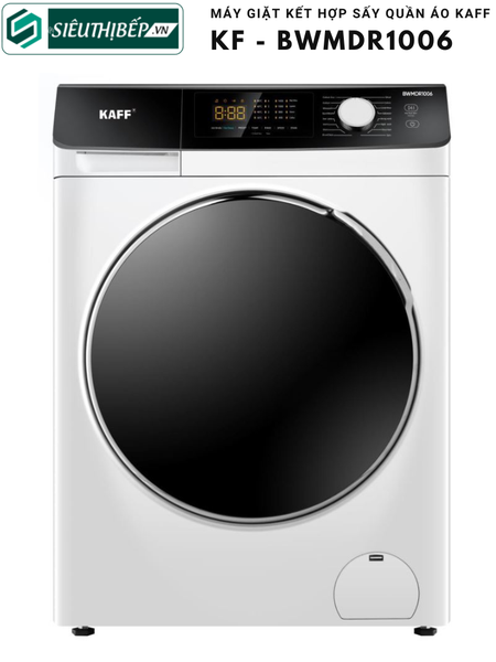 Máy giặt kết hợp sấy quần áo Kaff KF - BWMDR 1006 (Lồng ngang - 6Kg/10Kg)