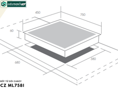 Bếp từ đôi Canzy CZ ML758I Inverter tiết kiệm điện