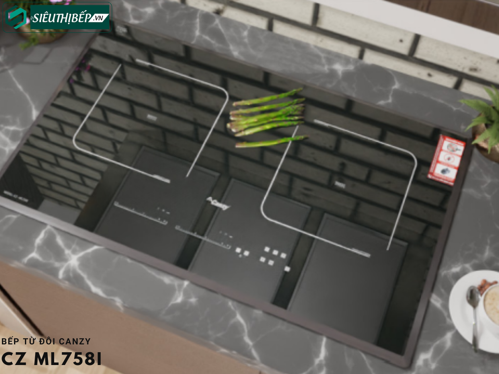 Bếp từ đôi Canzy CZ ML758I Inverter tiết kiệm điện