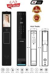Khóa điện tử hyundai cửa gỗ HY - SLA 909F Black