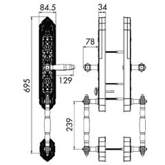 Khóa đại sảnh điện tử Kassler KL - 939F Pro