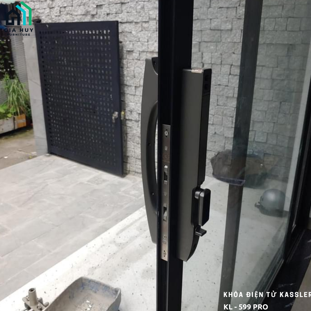 Khóa điện tử Kassler KL - 599 PRO mở khóa bằng APP điện thoại thông minh (Chuyên dụng cho cửa nhôm Xingfa, sắt)