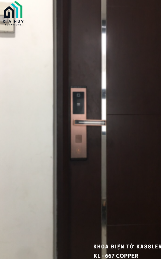 Khóa điện tử Kassler KL - 667 COPPER / KL - 667 SILVER (Thép phủ Nano cao cấp)