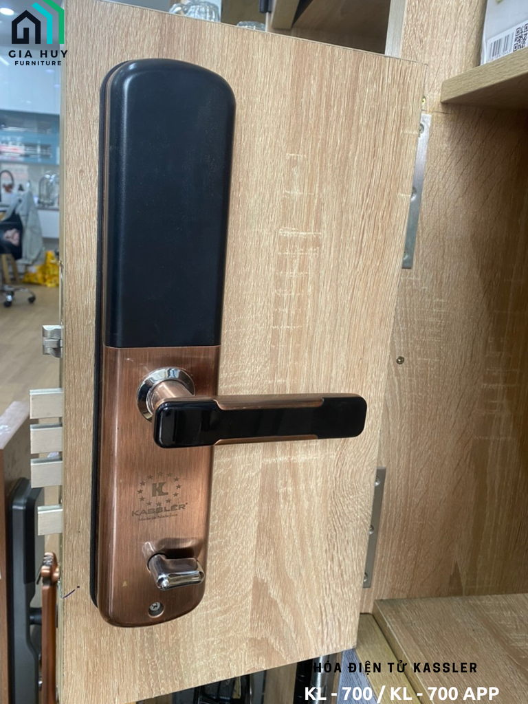 Khóa điện tử Kassler KL - 700 mở khóa bằng APP điện thoại thông minh