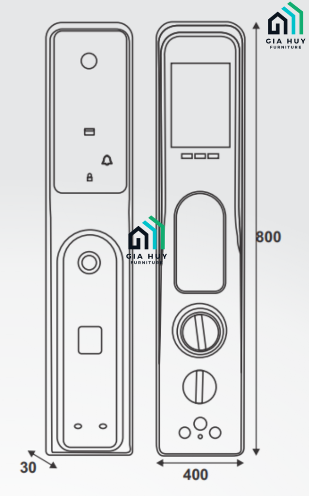 Khóa điện tử Kassler KL - 858 mở khóa bằng APP điện thoại thông minh