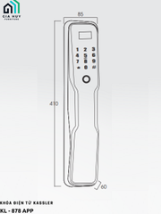 Khóa điện tử Kassler KL - 878 mở khóa bằng APP điện thoại thông minh