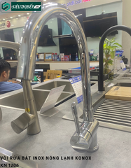 Vòi rửa bát Konox KN 1206 (Mạ chrome - Nóng lạnh)