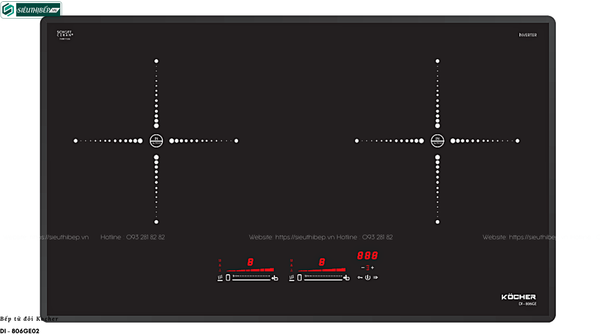 Bếp từ đôi Kocher DI - 806GE02 (Made in Germany)
