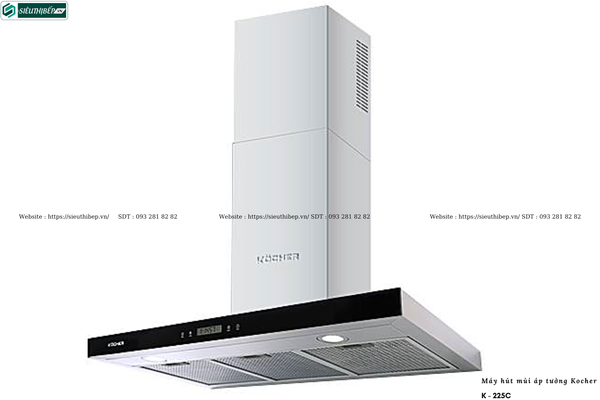 Máy hút mùi Kocher K - 225C (Áp tường, chữ T - Made in Malaysia)