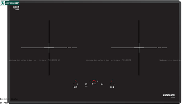 Bếp từ đôi Kocher DI - 750S (Made in Spain)