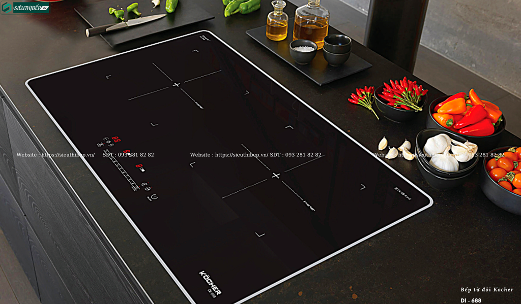 Bếp từ đôi Kocher DI - 688 (Made in Malaysia)