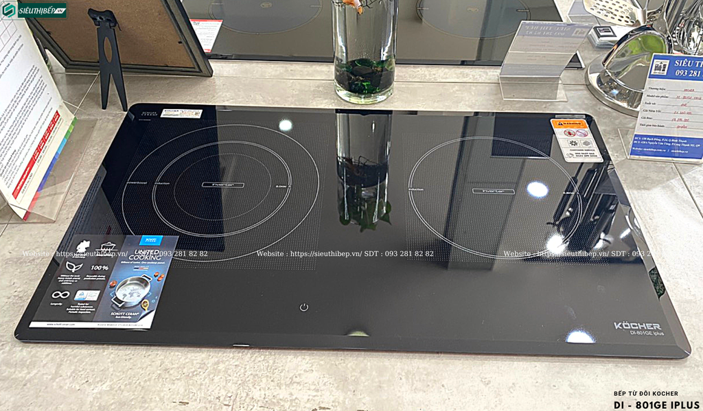Bếp từ đôi Kocher DI - 801GE IPLUS (Made in Germany)