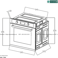 Lò nướng Kocher KOEU - 71S14F (Âm tủ - 71 Lít)