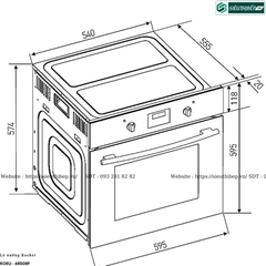 Lò nướng Kocher KOEU - 68S08F (Âm tủ - 68 Lít)