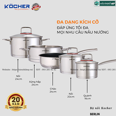 Bộ nồi Kocher BERLIN (5 món)