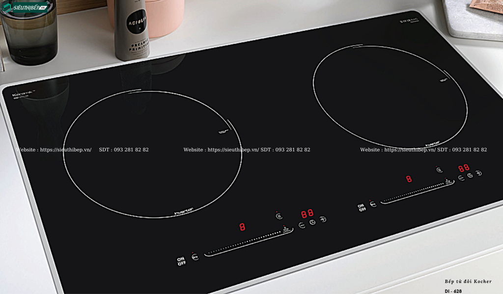 Bếp từ đôi Kocher DI - 628 (Made in Malaysia)