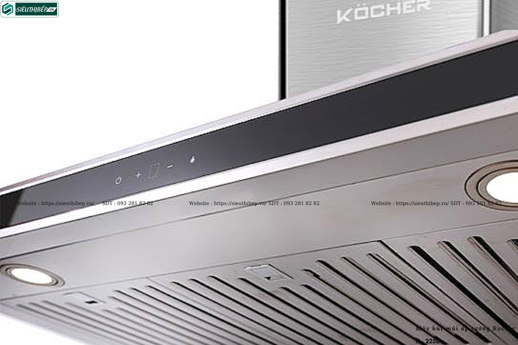 Máy hút mùi Kocher K - 225D (Áp tường, chữ T - Made in Malaysia)