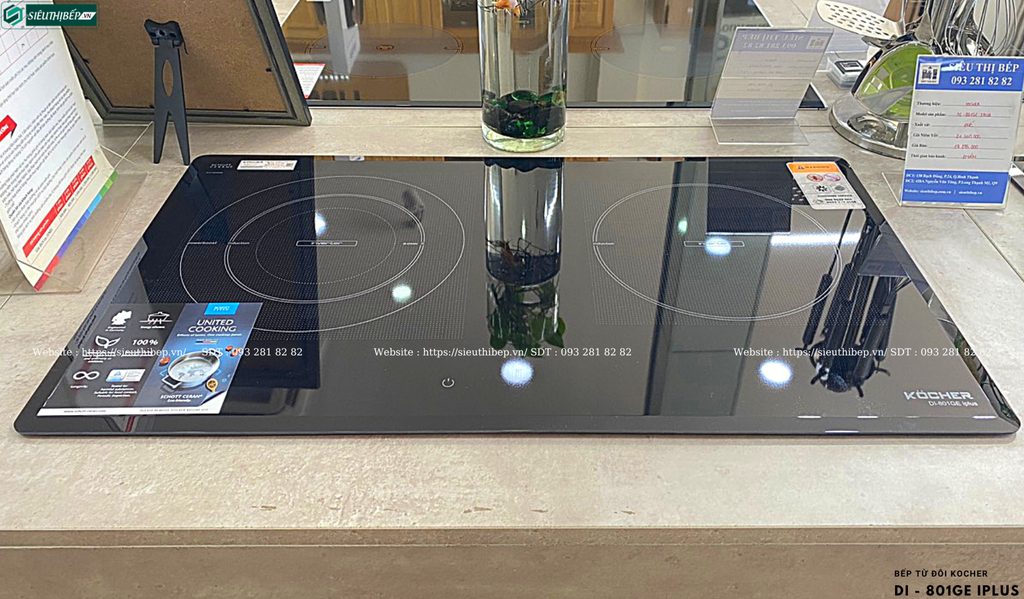 Bếp từ đôi Kocher DI - 801GE IPLUS (Made in Germany)