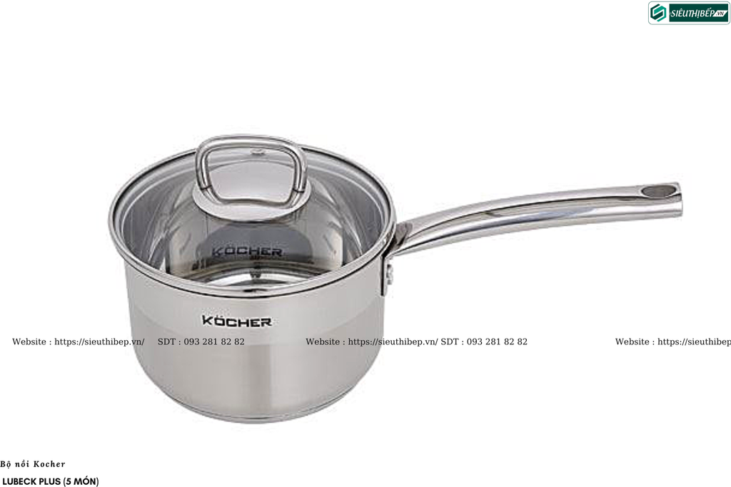 Bộ nồi Kocher LUBECK PLUS (5 món)