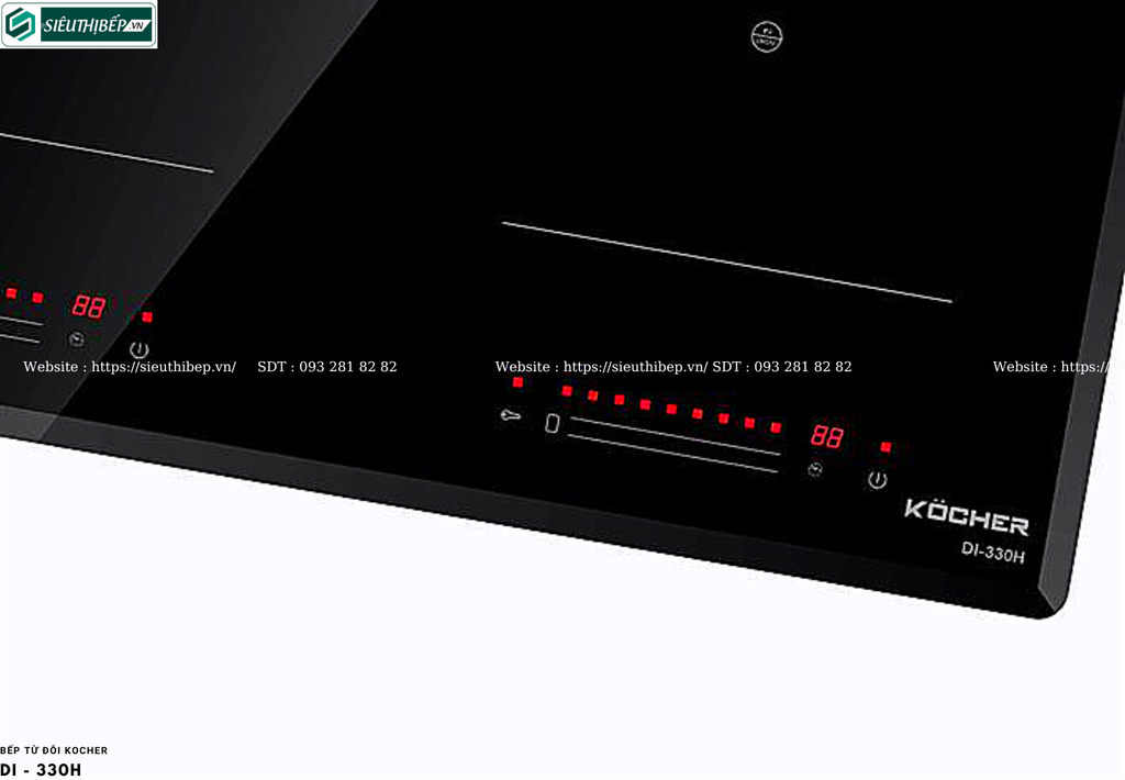 Bếp từ đôi Kocher DI - 330H (Made in Korea)