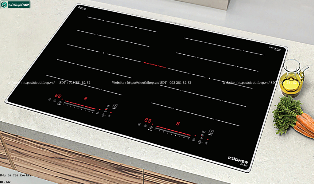 Bếp từ đôi Kocher DI - 617 (Made in Malaysia)