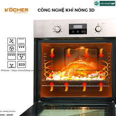 Lò nướng Kocher KOEU - 68S08F (Âm tủ - 68 Lít)