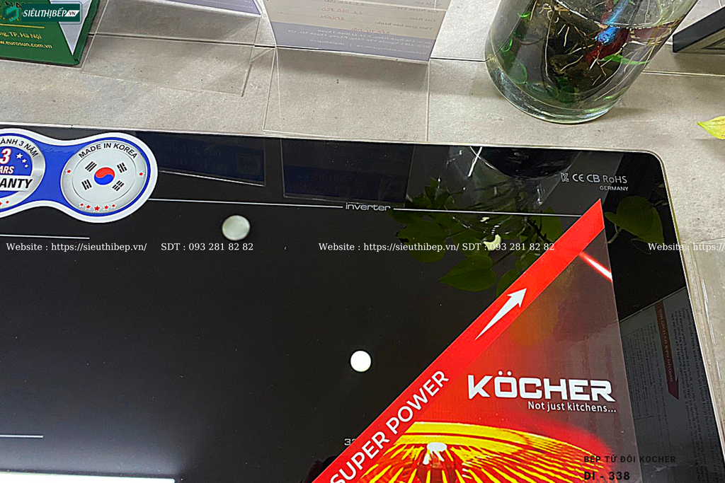 Bếp từ đôi Kocher DI - 338 (Made in Korea)