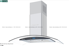 Máy hút mùi Kocher K - 228S (Áp tường, kính cong - Made in Malaysia)
