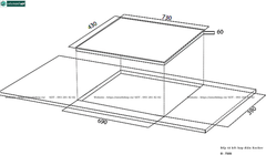 Bếp kết hợp Kocher EI - 735S (Từ kết hợp điện - Made in ThaiLand)