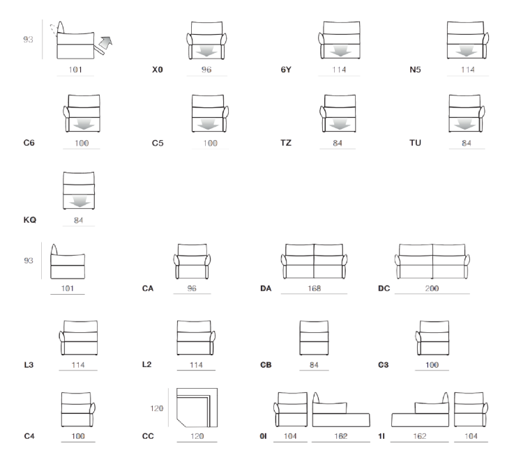 Bộ Sofa EMMA - 966E/W