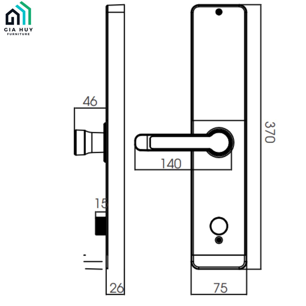 Khóa điện tử Kassler KL - 700 mở khóa bằng APP điện thoại thông minh