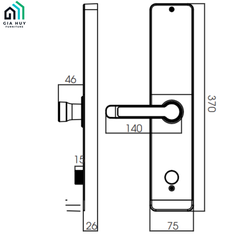 Khóa điện tử Kassler KL - 700 mở khóa bằng APP điện thoại thông minh
