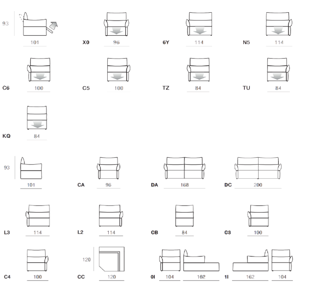 Bộ Sofa EMMA - 966E/W