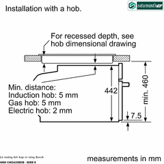 Lò kết hợp Bosch HMH CMG633BS1B - Serie 8 (Lò nướng kết hợp lò vi sóng - 45 Lít)