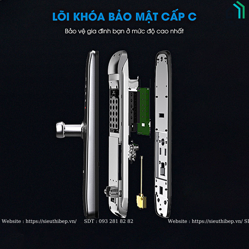 Khóa điện tử Philips 7300 (Mở khóa bằng Bluetooth thông minh)