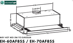 Máy hút mùi Eurosun EH - 60AF85S / EH - 70AF85S (Âm tủ)