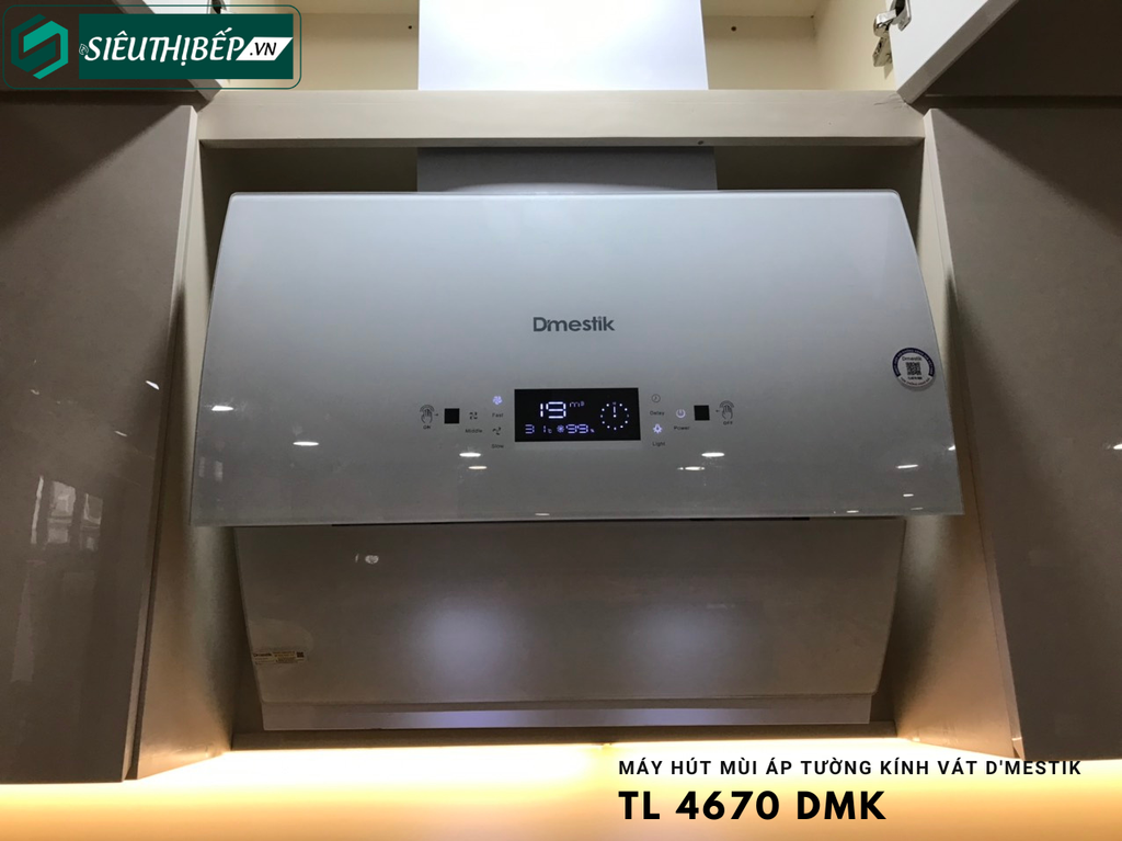 Máy hút mùi D'mestik TL 4670 DMK (Áp tường kính vát)