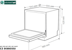 Máy rửa bát Canzy CZ DE8B05EU (Nhỏ - 8 bộ đồ ăn Châu Âu)