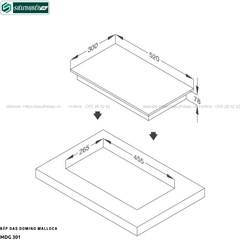 Bếp gas Domino Malloca MDG 301