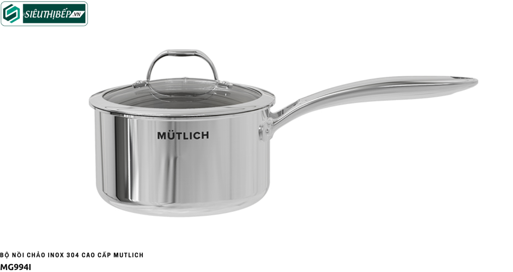 Bộ nồi chảo Mutlich MG994I (Inox 304 cao cấp)