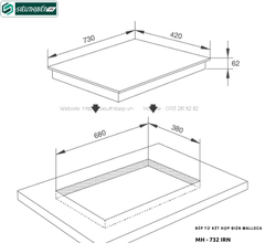 Bếp từ kết hợp điện Malloca MH - 732 IRN